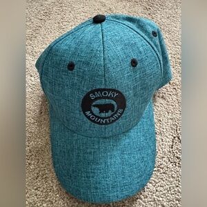 Teal Smokey Mountains Cap